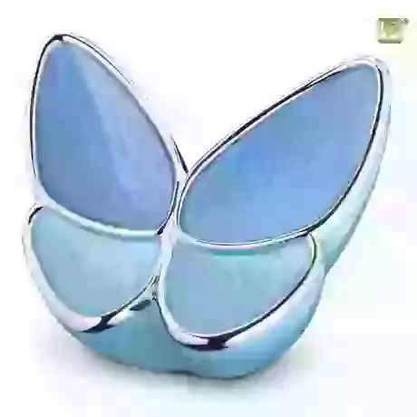 Blue Butterfly Urn